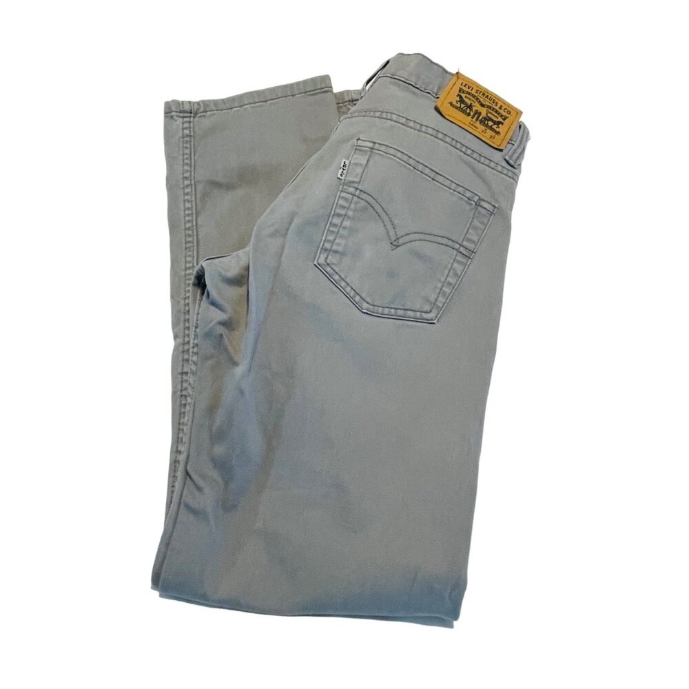 Levi's Boys Slim Fit Gray Jeans 14 Reg W27 L27 Comfort Stretch - Picture 8 of 12